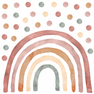 Samolepky na stenu pre deti Boho Rainbow Dots